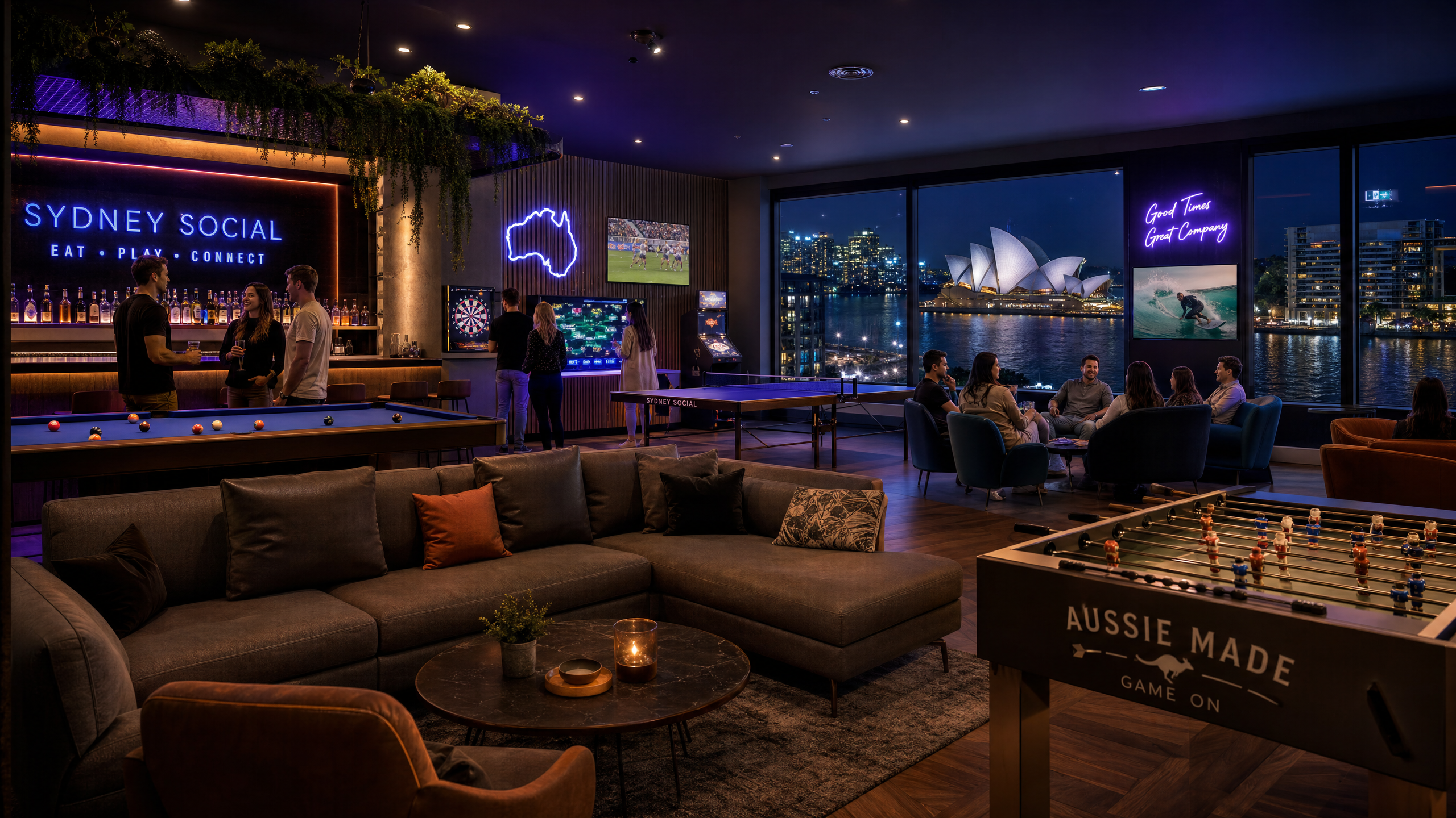 Social gaming lounge in Australia